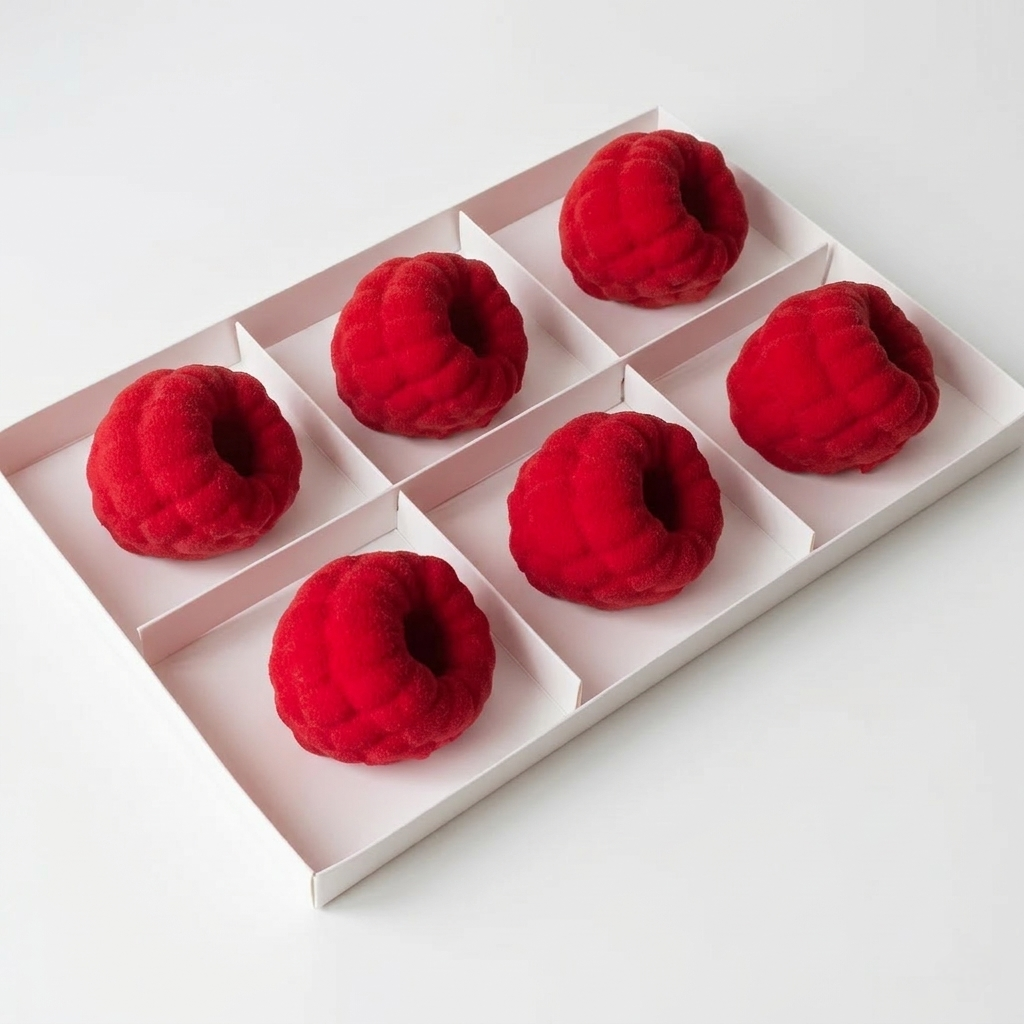6-Pack Boxes with Clear Transparent Lid and Dividers, 6 Cavity, White Glossy Packaging Bakery Supplies for Mousse Cake Tarts Macarons